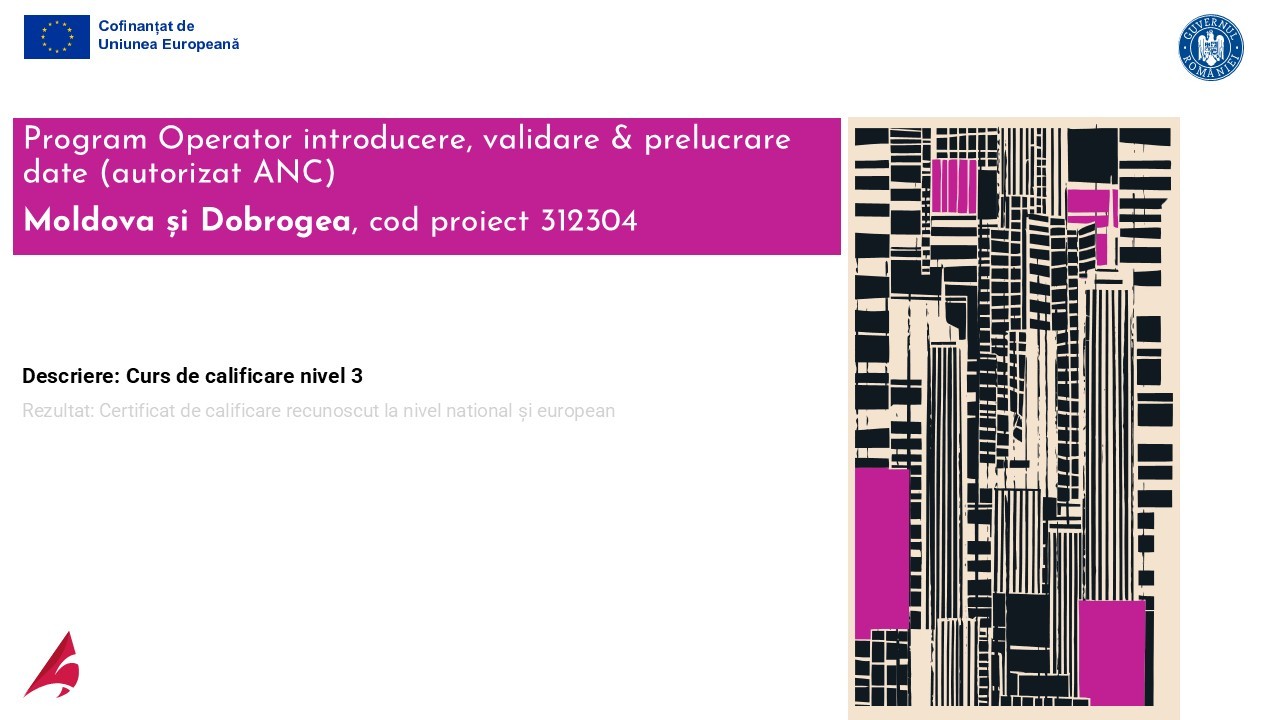 Ascendis va lansa începând cu 2026 cursuri de calificare operator introducere, validare și prelucrare date pentru Moldova și Dobrogea
