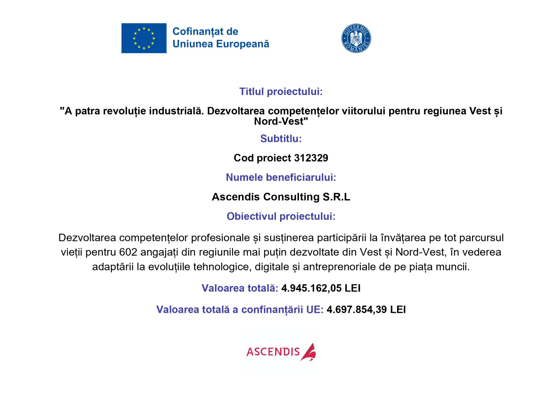 Peste 600 de angajați din companiile din vestul și nord-vestul României vor fi instruiți, gratuit, în domenii precum leadership și competențe digitale